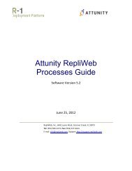 Attunity RepliWeb Processes Guide