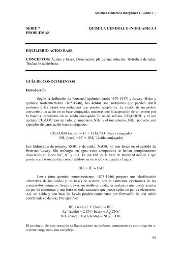 Equilibrio Ã¡cido-base - Departamento de QuÃ­mica InorgÃ¡nica ...