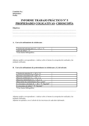 informe trabajo prÃ¡ctico n 5 propiedades coligativas