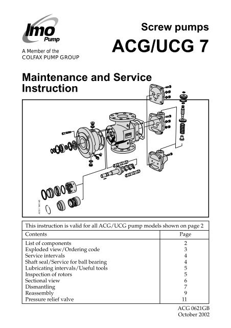 Screw pumps acg/ucg 7