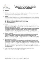 PTA VMBO BB3 - Linde College