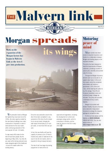 Morgan spreads Motoring its wings - Materialteknologi