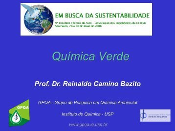 Os 12 PrincÃ­pios da QuÃ­mica Verde - ASEC