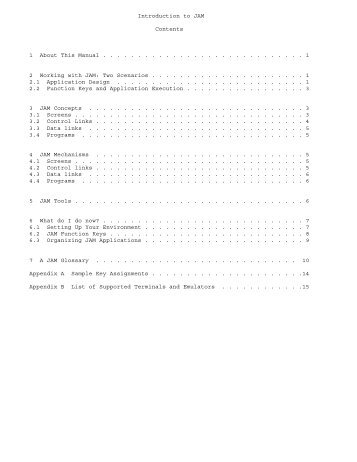 Introduction to JAM Contents 1 About This Manual ... - Prolifics
