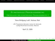Funktionale Programmierung - Ludwig-Maximilians-Universität ...