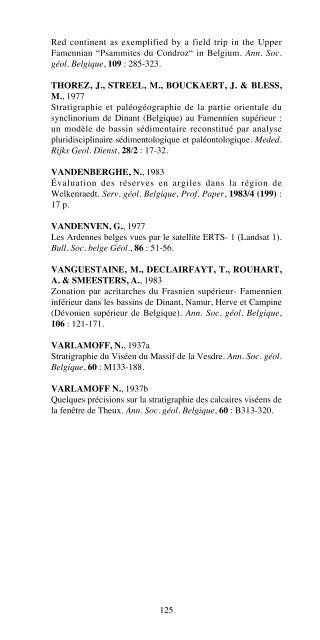 FLÃRON VERVIERS - Service gÃ©ologique de Wallonie