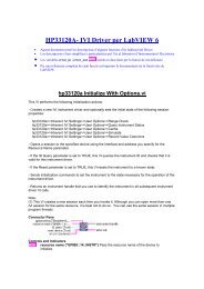 HP33120A- IVI Driver per LabVIEW 6