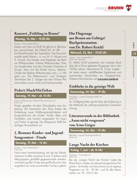 Gemeindezeitung 4/2012 - Brunn am Gebirge