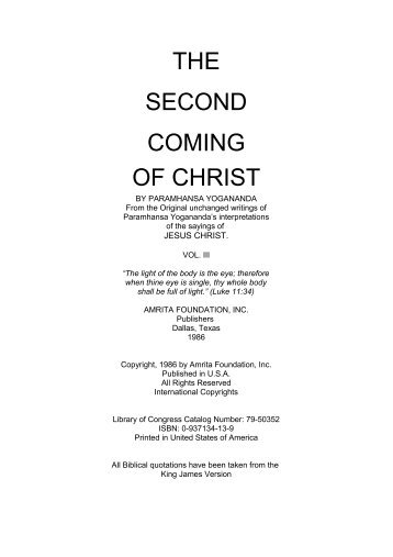 The Second Coming of Christ - 3rd Volume - Ed Sharrow