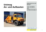 Unimog An- und Aufbauten - EGGERS Fahrzeugbau GmbH