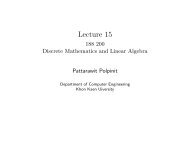 Lecture 15 - 188 200 Discrete Mathematics and Linear Algebra