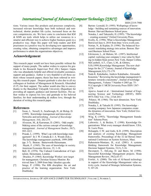 A Literature Review - International Journal of Advanced Computer ...