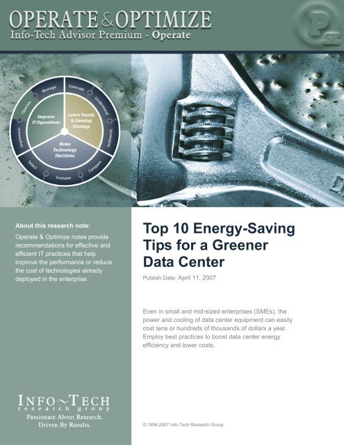 Top 10 Energy-Saving Tips for a Greener Data Center - Info-Tech ...
