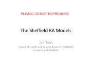 The Sheffield RA Models - MRC Network of Hubs for Trials ...