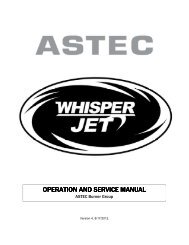 operation and service manual operation and service ... - Astec Inc.