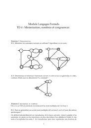 Module Langages Formels TD 4 : Minimisation ... - ENS Cachan