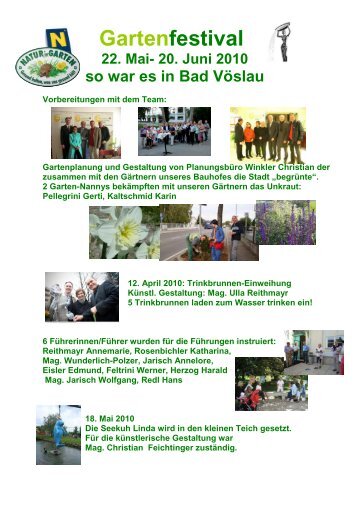 Gartenfestival 22. Mai - Stadtgemeinde Bad Vöslau