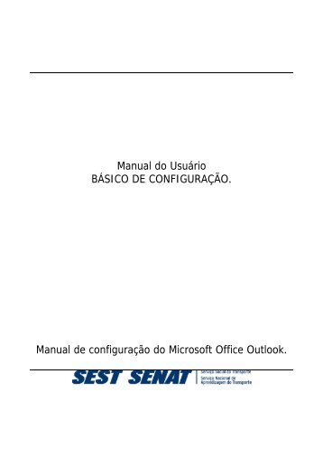 Manual_Configuracao_Outlook - Sest Senat