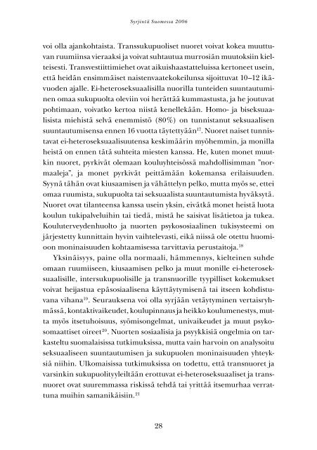 1 SYRJINTÃ SUOMESSA 2006 - Sosiaaliportti