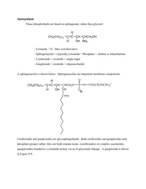 Chapter 9 - Lipids and Biological Membranes