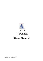 User manual for enrolment of Trainee Surveyor - IRDA