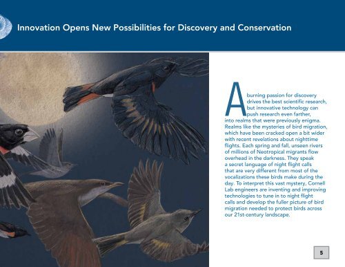 AnnuAl RepoRt to membeRs | 2012 - Cornell Lab of Ornithology