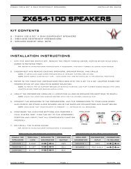 ZX Series 4 Ohm Compnent Speakers - Hawg Wired