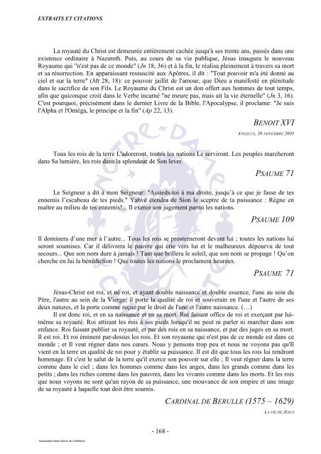 27 30-31 mai et 1 er juin 2009 Dossier - Que votre rÃ¨gne arrive