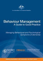 Behaviour Management: A Guide to Good Practice - Dementia ...