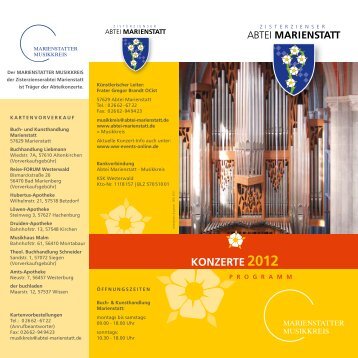 2012 - Abtei Marienstatt