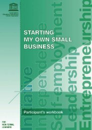 Starting my own small business: a training ... - unesdoc - Unesco