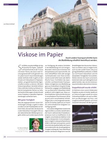 Viskose im Papier