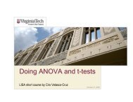 Doing ANOVA and t-tests - LISA