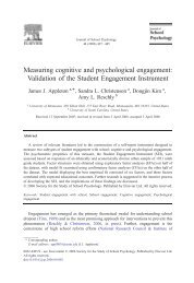 Validation of the Student Engagement Instrument - PsychWiki