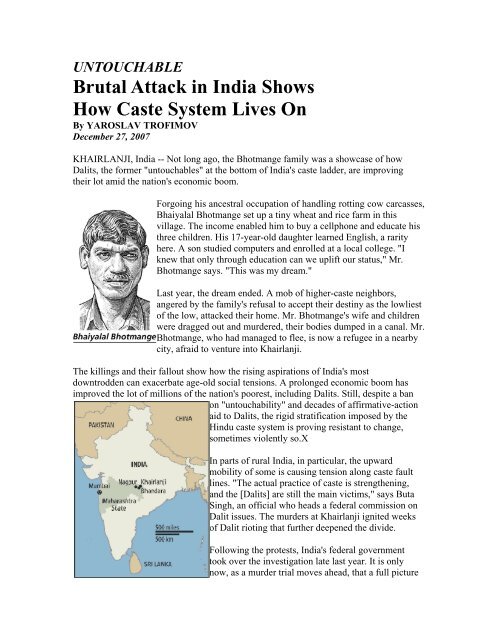 Brutal Attack in India Shows How Caste System Lives On