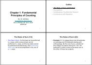 Chapter 1: Fundamental Principles of Counting - 國立台灣科技大學