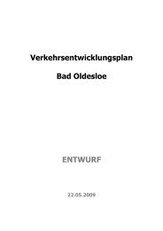 Verkehrsentwicklungsplan Bad Oldesloe ENTWURF