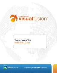 Visual Fusion 5.0 Installation Guide - IDV Solutions Product Help