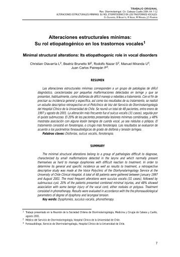 Alteraciones estructurales mÃ­nimas: Su rol etiopatogÃ©nico en los ...