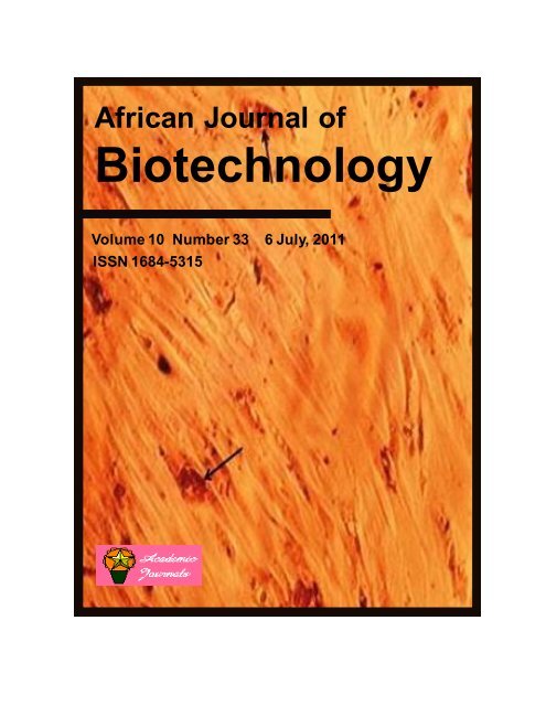 6 July, 2011 Issue - Academic Journals