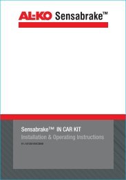 Sensabrake In Car Kit Installation - AL-KO Australia