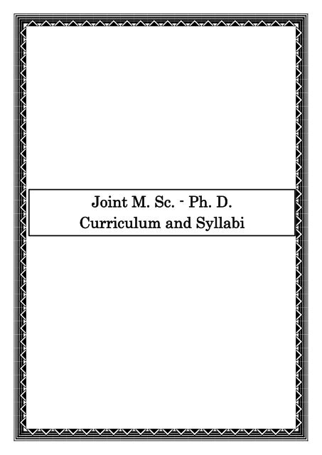 Curriculum and Syllabi - Indian Institute of Technology Bhubaneswar