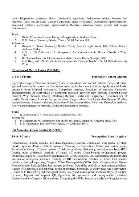 Curriculum and Syllabi - Indian Institute of Technology Bhubaneswar