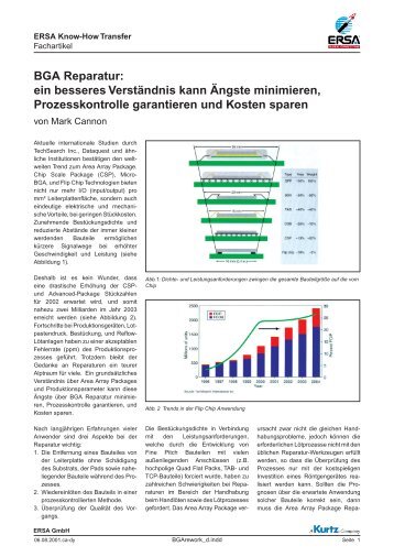 BGA Reparatur: ein besseres Verständnis kann Ängste ...  - Ersa