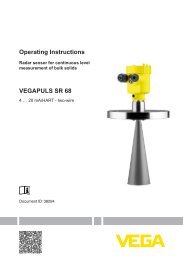 VEGAPULS SR 68 - 4 â¦ 20 mA/HART - two-wire