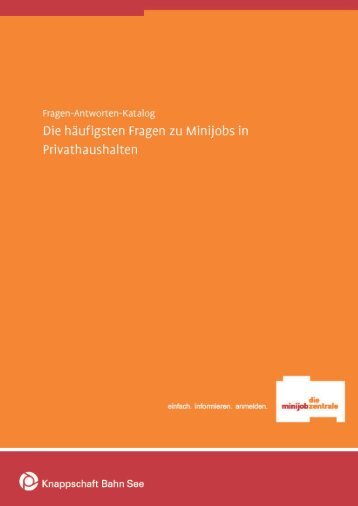 Fragen-Antwort-Katalog zu Minijobs - rwf-online.de