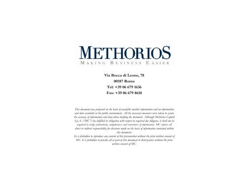 AIM Italia - Ernesto Mocci - Methorios Capital