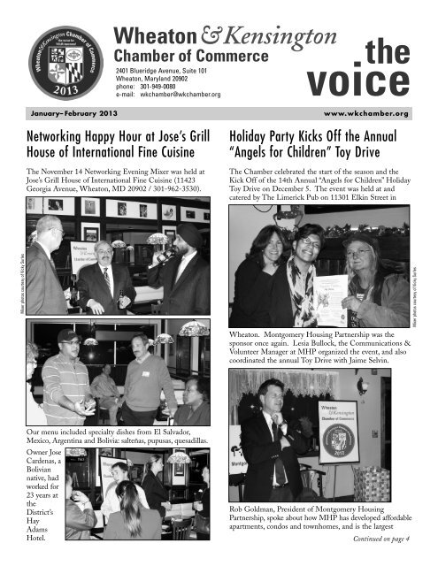 The Voice - Jan-Feb 2013 - Wheaton-Kensington Chamber of ...