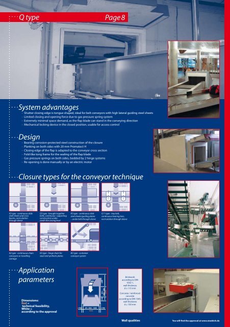 Conveyor system closures - Stoebich Fire Protection