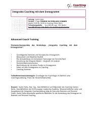 Advanced Coach Training Integrales Coaching mit dem Enneagramm